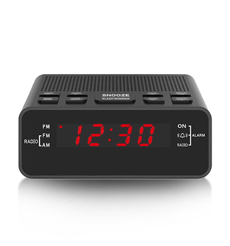 Digital Portable Clock Radio USB Rechargeable With Snooze Alarm Functions