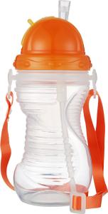 China Customized Plastic Baby Milk Water Feeding Bottle With Straw Cap wholesale