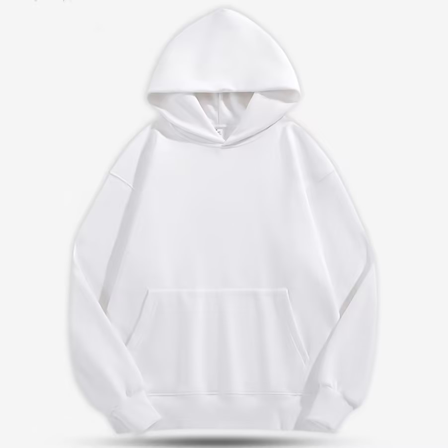 Streetwear 500g Heavyweight Men'S Lamb Hooded Sweatshirt Fleece-Lined Oversized Mens