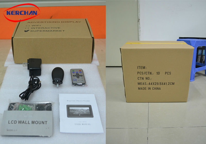 7 Inch Advertising Open Frame LCD Screen 25000 Hours Screen Life 12 Months Warranty