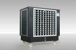 0.37kw Mobile Evaporative Cooler 120L Black Stainless Steel Air Cooler For