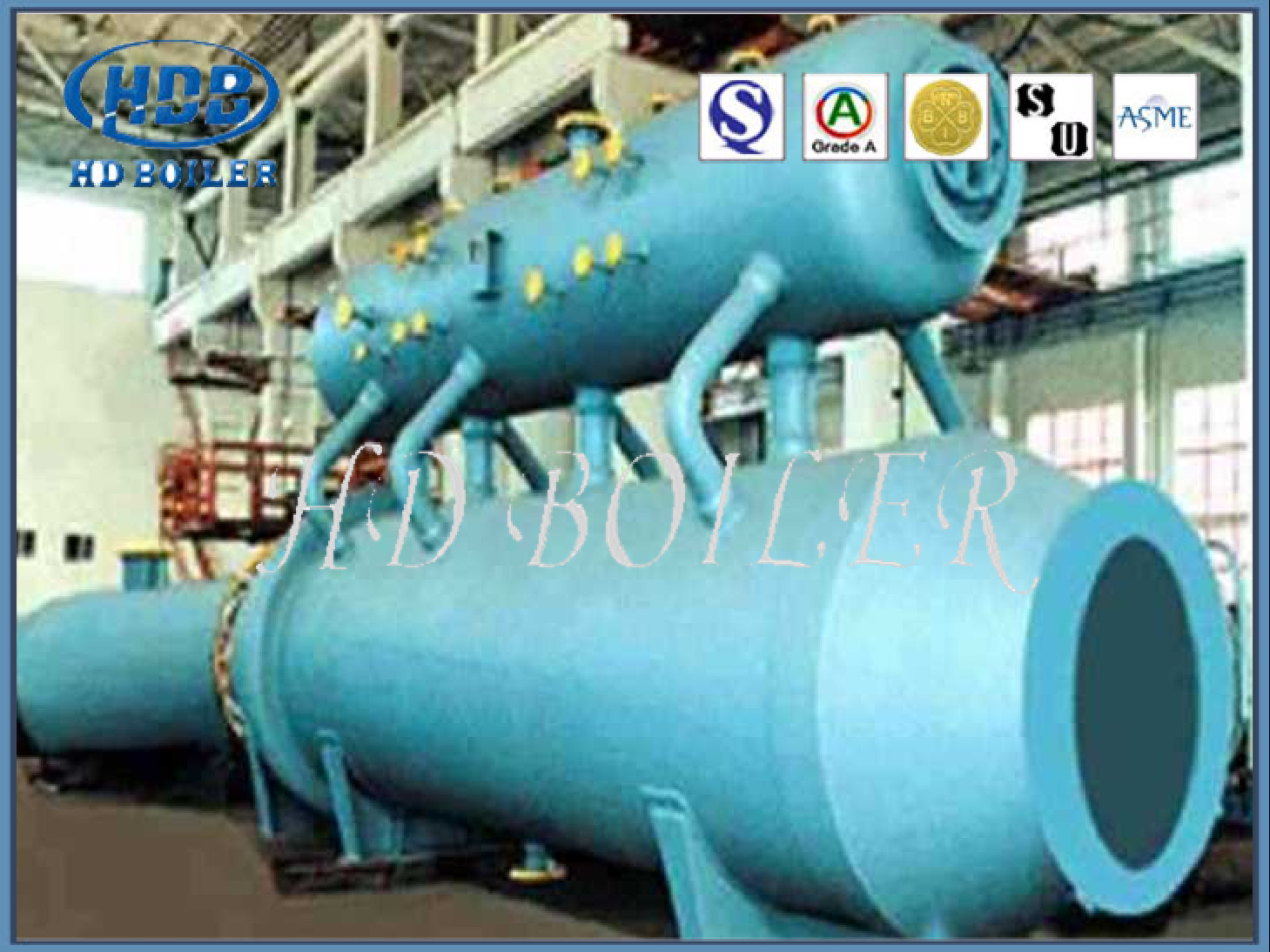 Super Custom Design Steam Drum For Power Station Cfb Boiler Alloy Steel