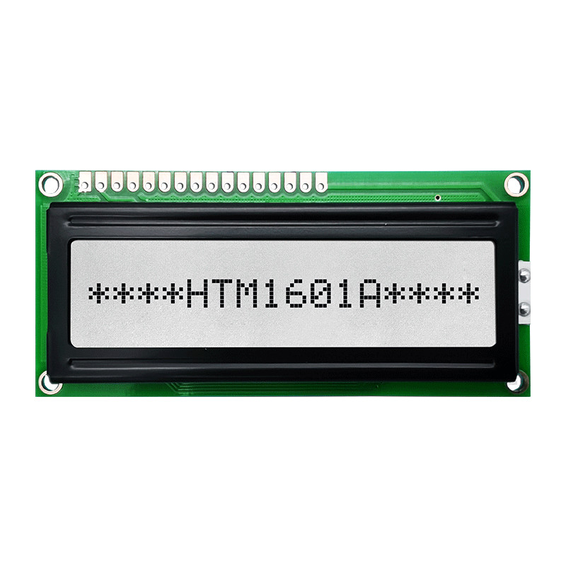 59.46x5.96mm 16x1 Character LCD Display With White Backlight HTM-1601A