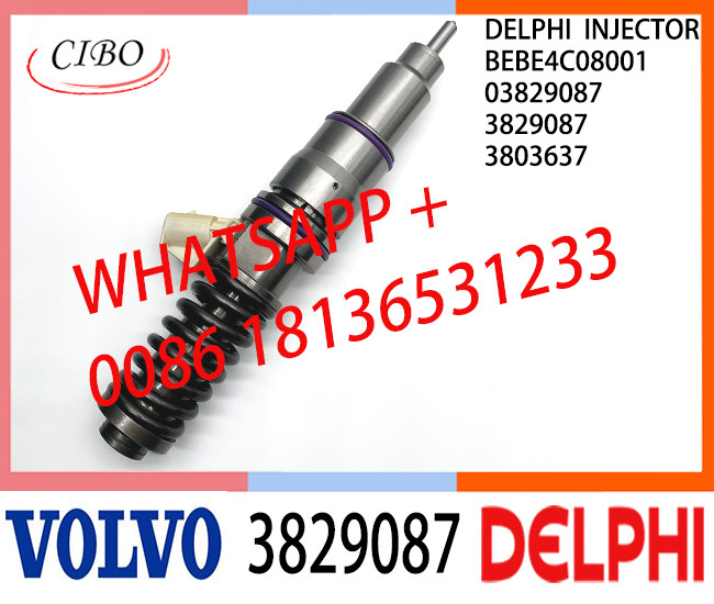Common Rail Fuel Diesel Injector BEBE4C08001 03829087 3803637 3829087 E1 for VOL TRUCK 16 LITRE INDUSTRIAL