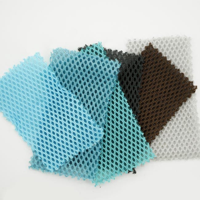 150GSM Sandwich Breathable Polyester Mesh Fabric Elasticity For Mattress
