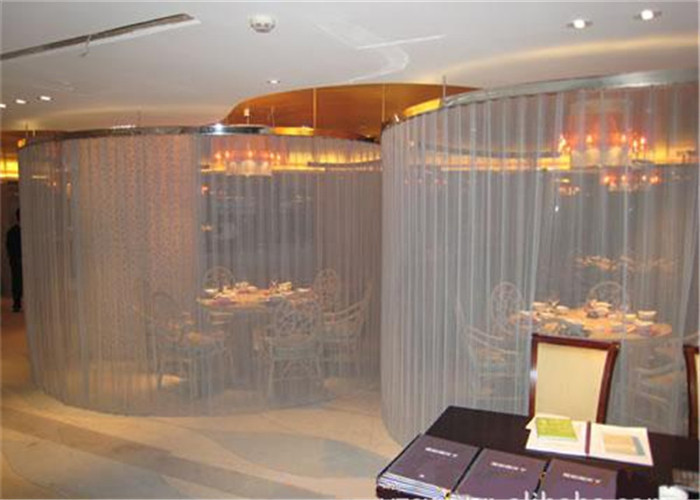 Painting Aluminum Hanging Metal Coil Drapery / Curtain Product 1.5mm