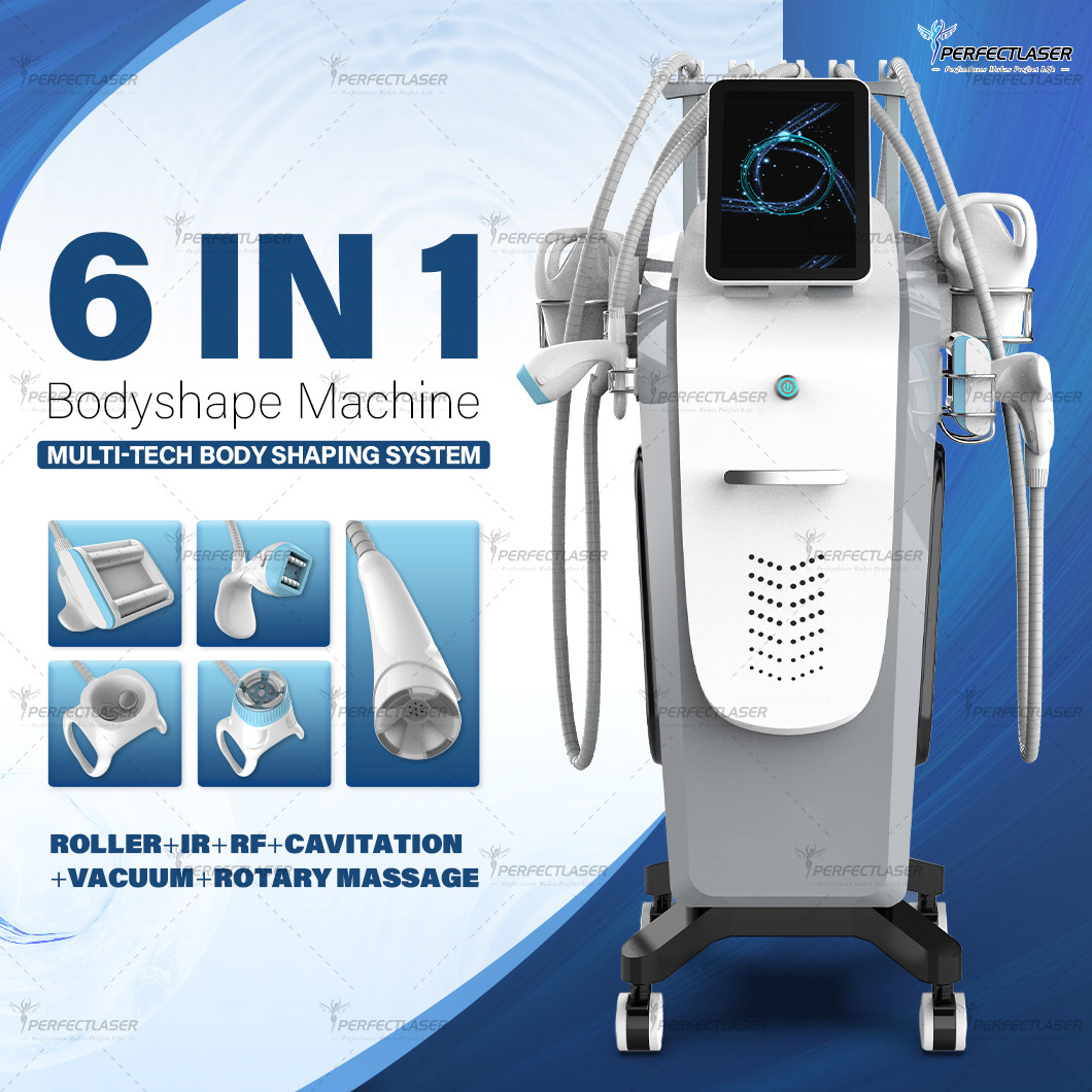 Large Screen Vela Body Slimming Fat Reduce Body Shape Building Orange Peel Removal Cavitation Roller Machine