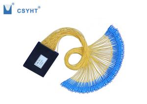 China 1260 - 1650nm Passive Fiber Optic Splitter , 64 Way Fiber Optic Beam Splitter wholesale