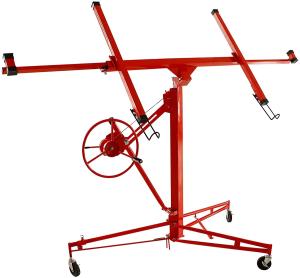 China 4.7m Gypsum Board Lift Welded Steel Drywall Panel Hoist With Hand Brake wholesale