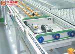 Flexible Slat Top Chain Conveyor , Customized SS Slat Chain Conveyor