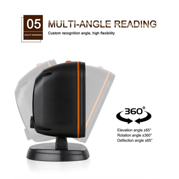 Professional Manufacturer OEM 1d 2d Omnidirectional Platform Usb Barcode Reader Scanner POS