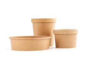 China Biodegradable Disposable Kraft Paper Bowls With Lids 32oz wholesale