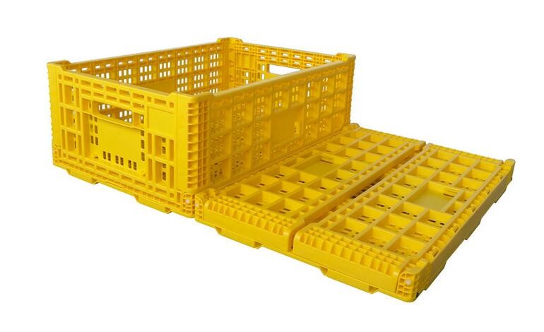 Cheap foldable plastic mesh fruit crate Manufacturer