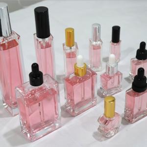 China 50ml Square Glass Dropper Bottles Empty Eco wholesale