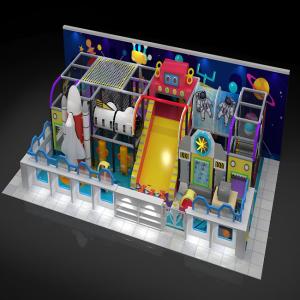 China Space Themed Kids Indoor Playground Equipment Wide Slide For Kindergarten wholesale