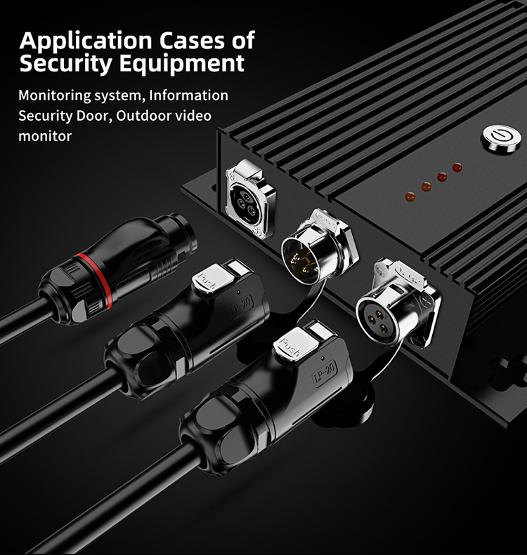 Cnlinko LP20 Plastic 4 Pin IP68 Waterproof Male Female Electronic Aviation Power Connector