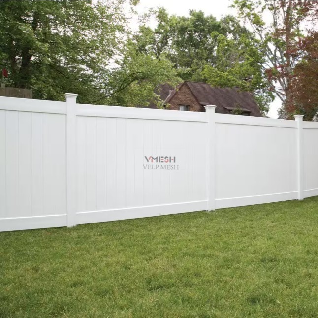 Durable Garden Pvc Fence Privacy Heavy Duty White Panels