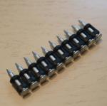 304 Stainless Steel Concrete Nail Pins Gas Drive Pins Black Collated Strip