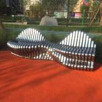 Stainless Steel SGS 280cm 4 Seater Garden Bench