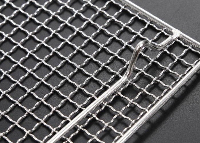 12x12 Inch BBQ Grill Metal Mesh Barbecue Grill Mesh Stainless Steel