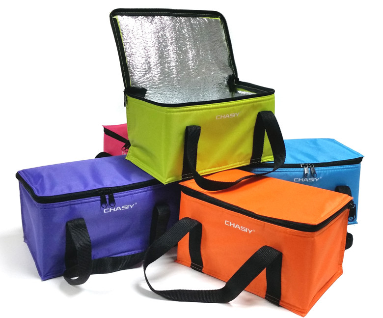 Promotional Colorful Lunch Cooler Bags 130g Weight With Customized Logo
