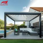 Smart Remote Controlled Aluminum Garden Pergola Waterproof Windproof Gazebo