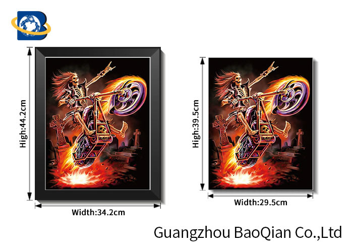 Lenticular Printing 3D Picture with Flip Efect In Stock , Depth Effect 3D Wall Hanging Art