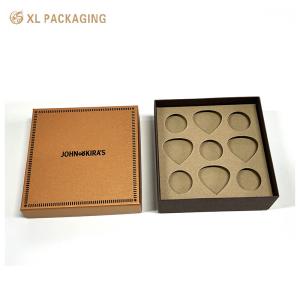 China Luxury Chocolate Candy Packaging Lid Bottom Box Honeycomb Paper Christmas Gift Packing wholesale