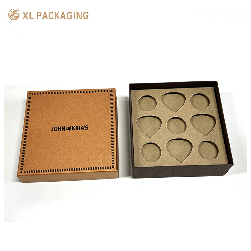 Luxury Chocolate Candy Packaging Lid Bottom Box Honeycomb Paper Christmas Gift Packing