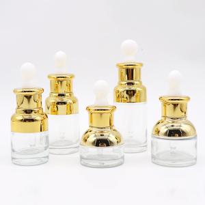China Glass Cosmetic Containers 20ml 30ml Glass Dropper Bottle For Essential Oil wholesale
