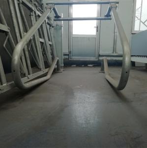 China Steel Material Dairy Cow Stalls Cow Farm Equipment Customized Length Silver Color wholesale