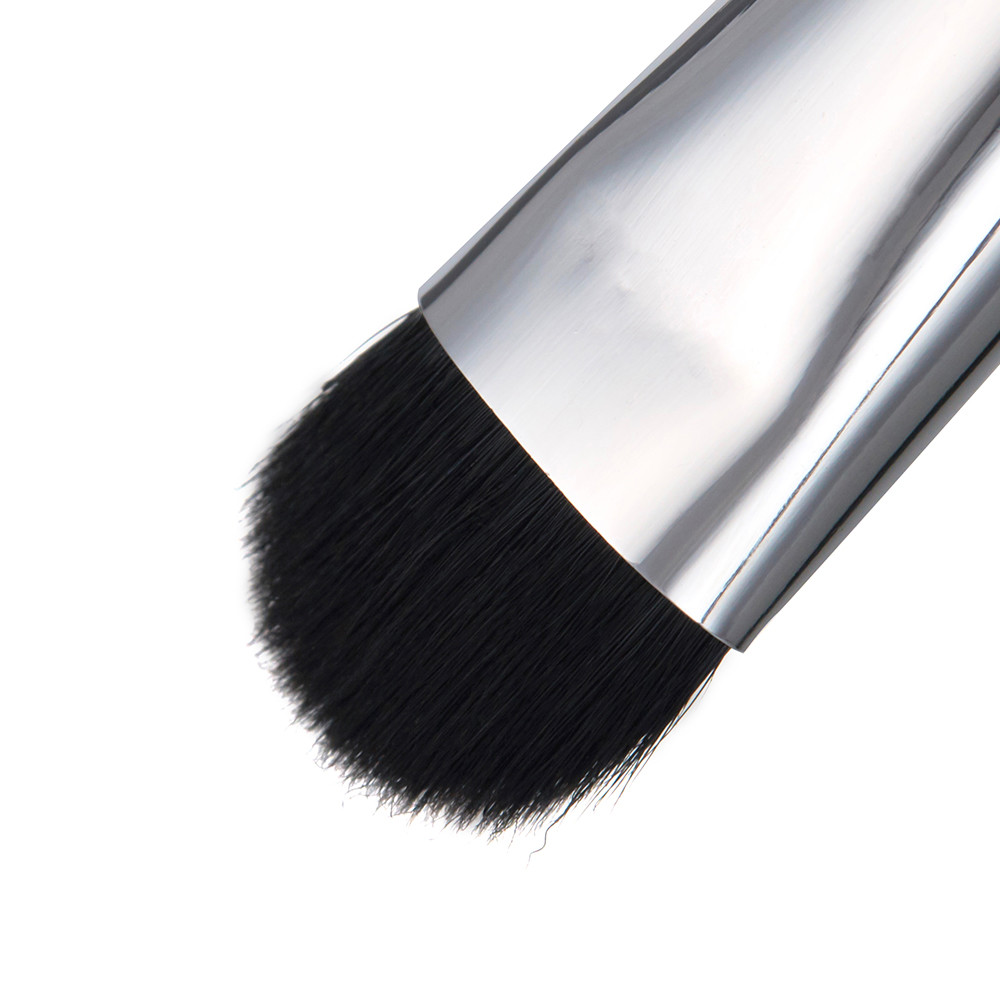 Precise Flat Head Eyeliner Makeup Brushes Wood Handle Short Shader Brush
