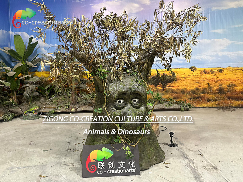 Customized Animatronic Talking Tree For Theme Park Decoration