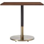 ISO9001 800*700*750mm Hotel Restaurant Furniture Textured Wooden Square Dining