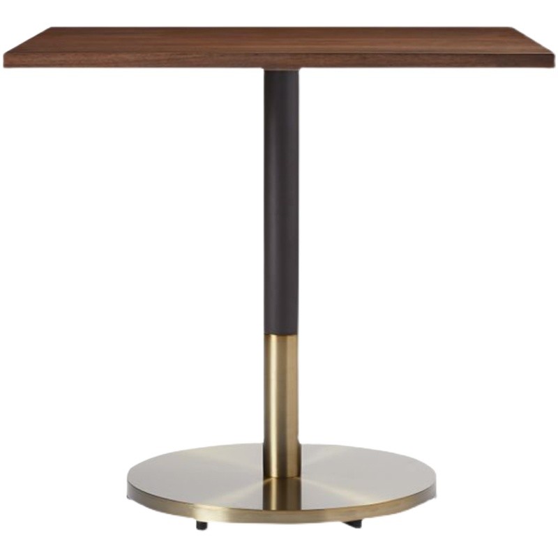 ISO9001 800*700*750mm Hotel Restaurant Furniture Textured Wooden Square Dining Table