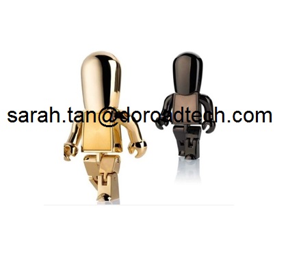 Creative Metal Robot USB Flash Drive 2.0, Best Promotional Gift with Customize Logo