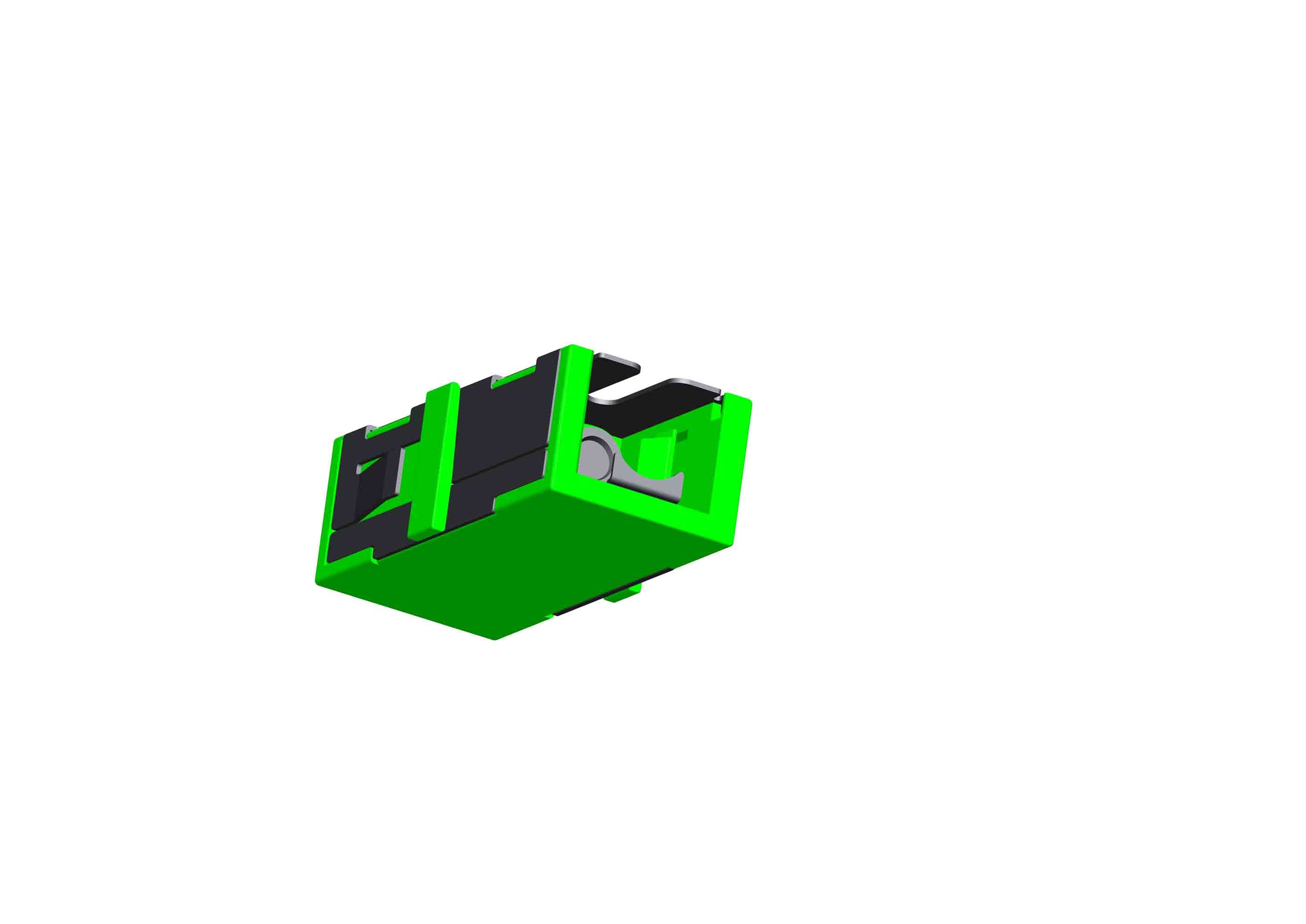 Ceramic Sleeve Fiber Optic Adapter With Shutter Standard IEC Size Low Insertion Loss