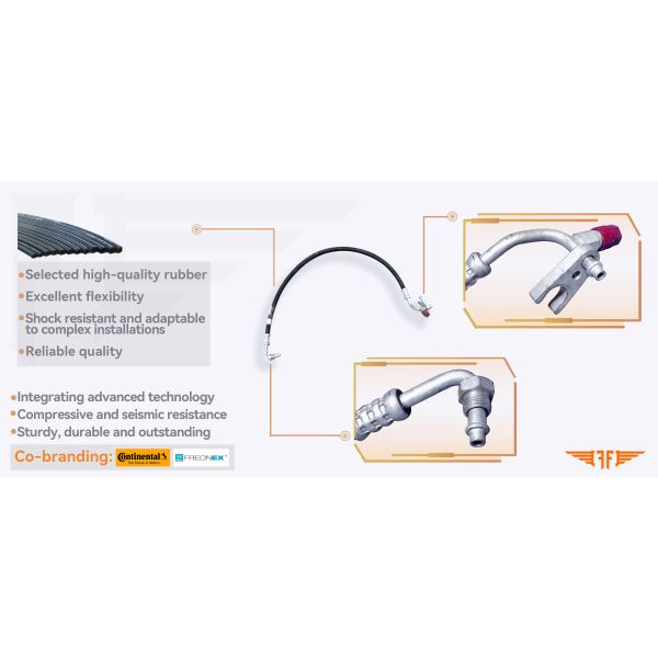 1H1820741B Golf Cabrio Jetta 91-99 VW Auto Air Conditioner Hose Fits 1.6L 2.0L