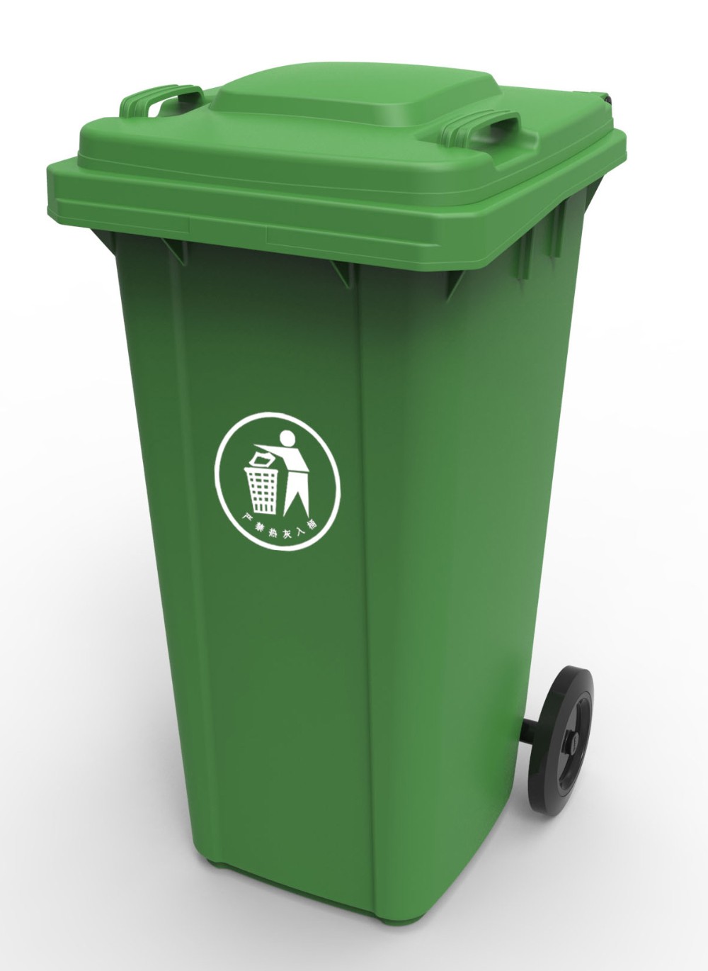 120L industrial color codes waste bins for schools outdoor garbage can storage