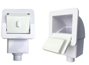 China White Smart 1.5&quot; Swimming Pool Wall Skimmer wholesale