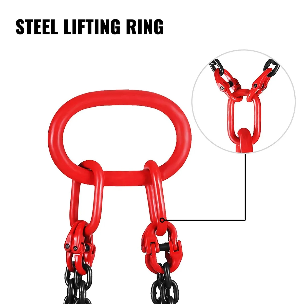 2t Working Load Limit G80 G100 Black Finish Lifting Chain Sling Hook Chain for Link