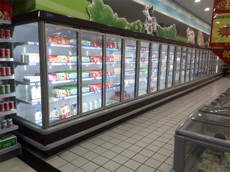 Single Temperature Refrigerated Display Case , Multideck Display Chiller