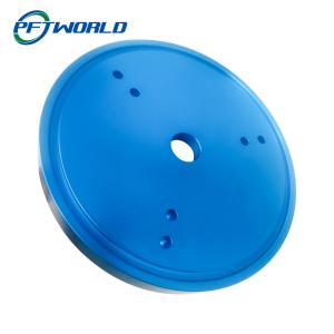 China Round Aluminum Parts; Blue Oxidation; CNC Manchining; Sand Blasting wholesale
