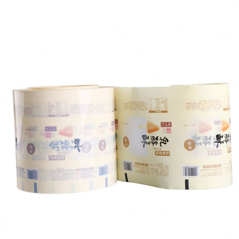 custom printed aluminum foil auto packing plastic rolls for food product