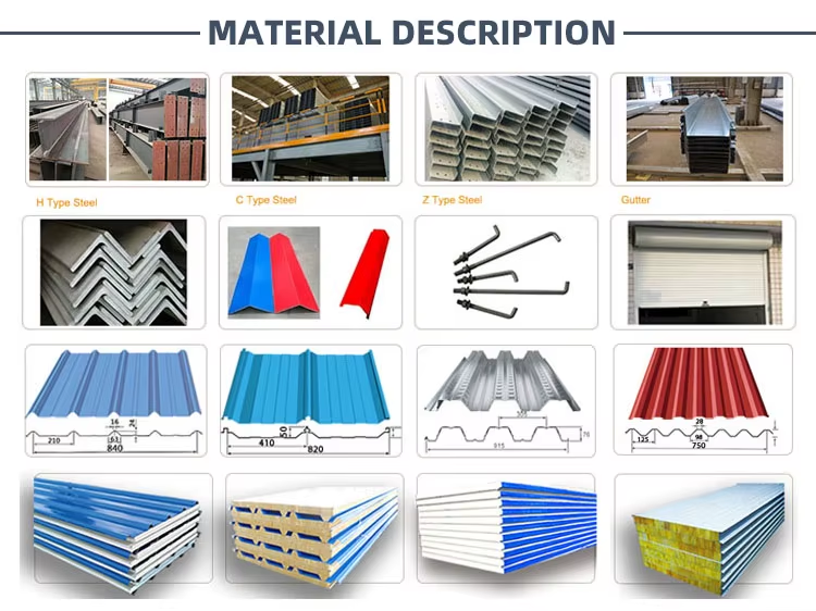 Light Steel Cow Farm Shed Prefab Livestock Farm Building