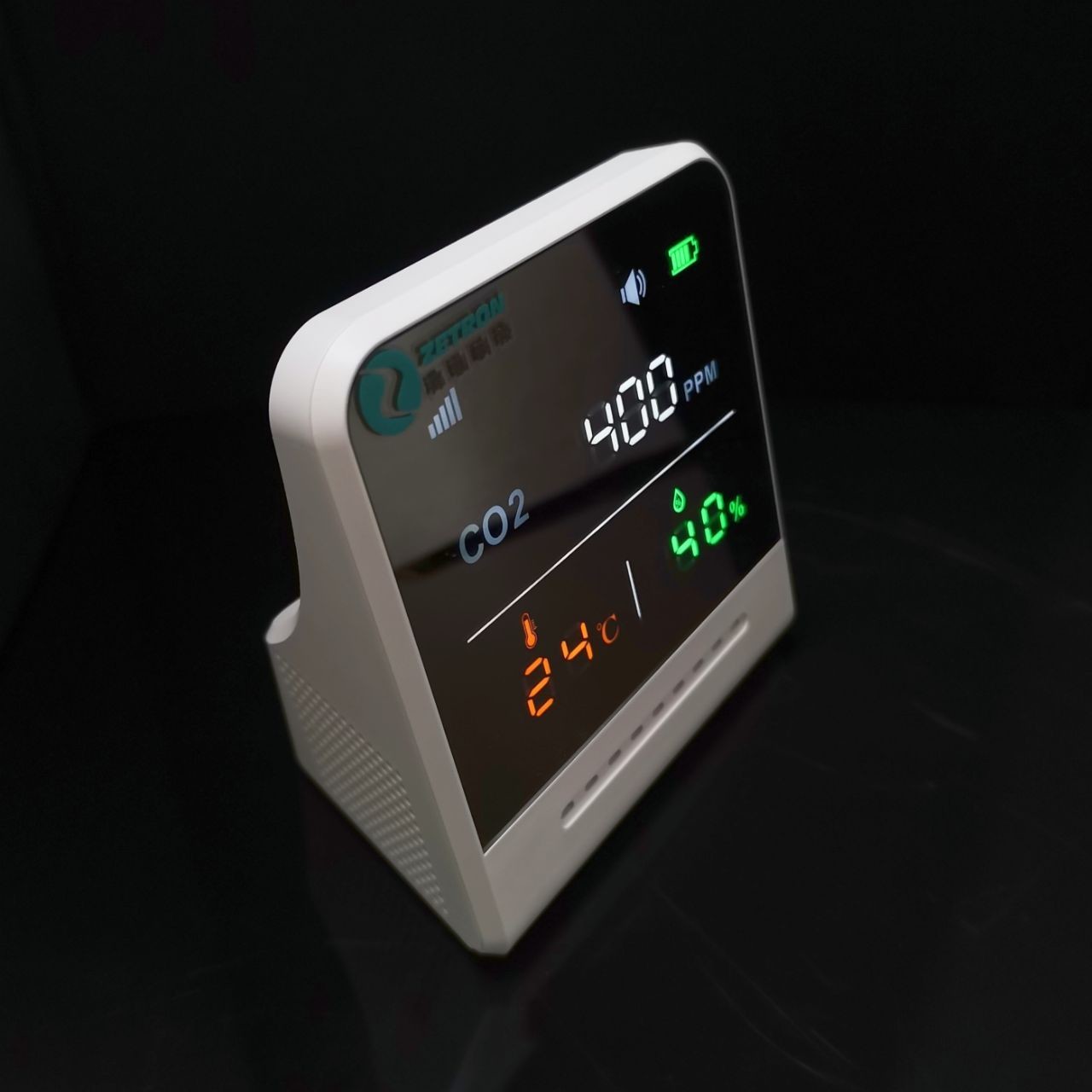 OEM Portable Carbon Monoxide Detector , 3ppm CO2 Air Quality Meter 110g