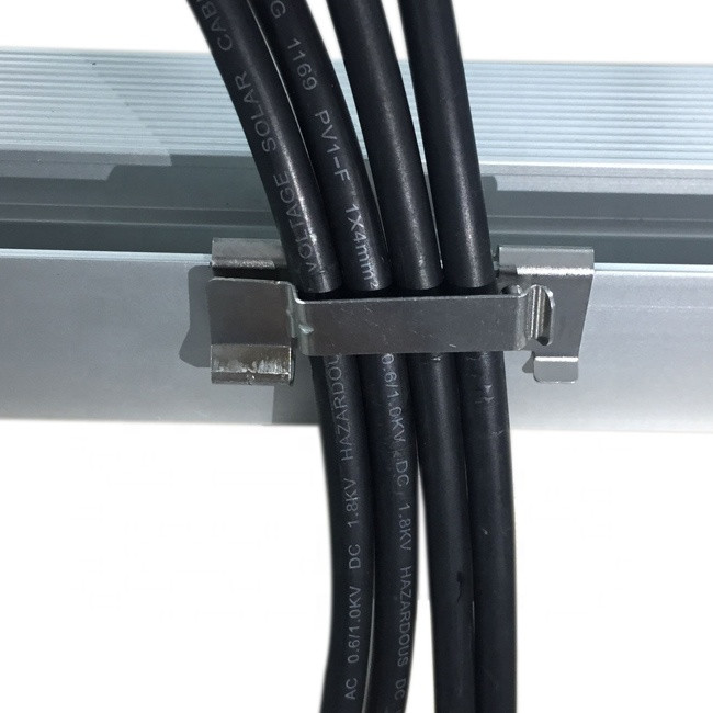 Custom Metal Solar Cable Clip PV Electric Stainless Steel Wire Clips