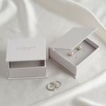 Magnetic Jewelry Rigid Packaging Box Luxury With Hot Stamping Logo