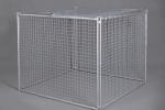 Customized Galvanised Steel Rubbish Cage HDG 14 Microns / 42 Microns
