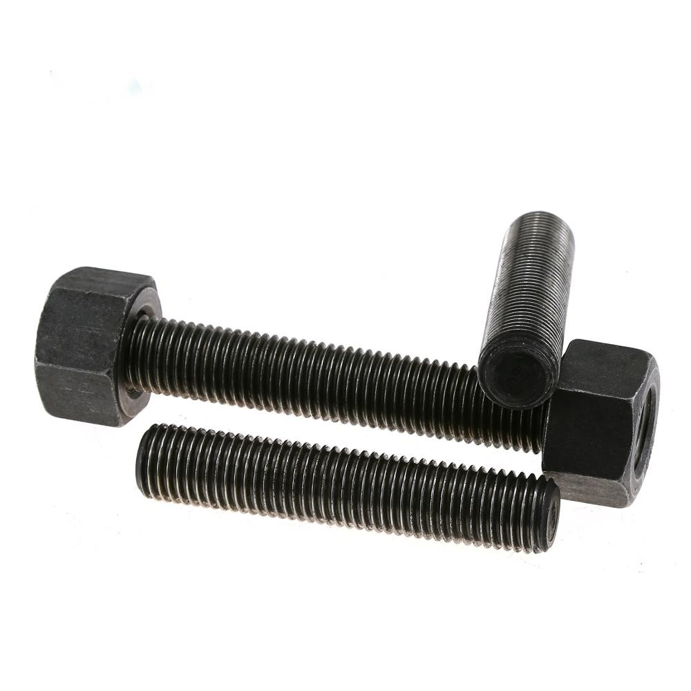 Threaded Stud Bolts Trivalent Black For Various Industrial Applications